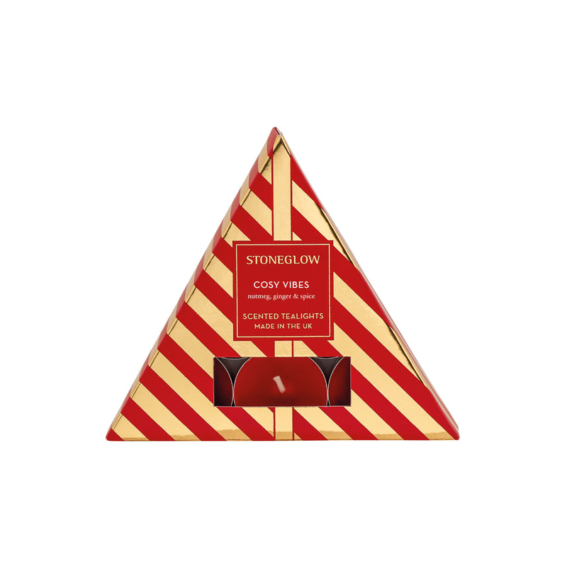 Cosy Vibes Scented Tealight Candles | Nutmeg, Ginger & Spice | Set of 6