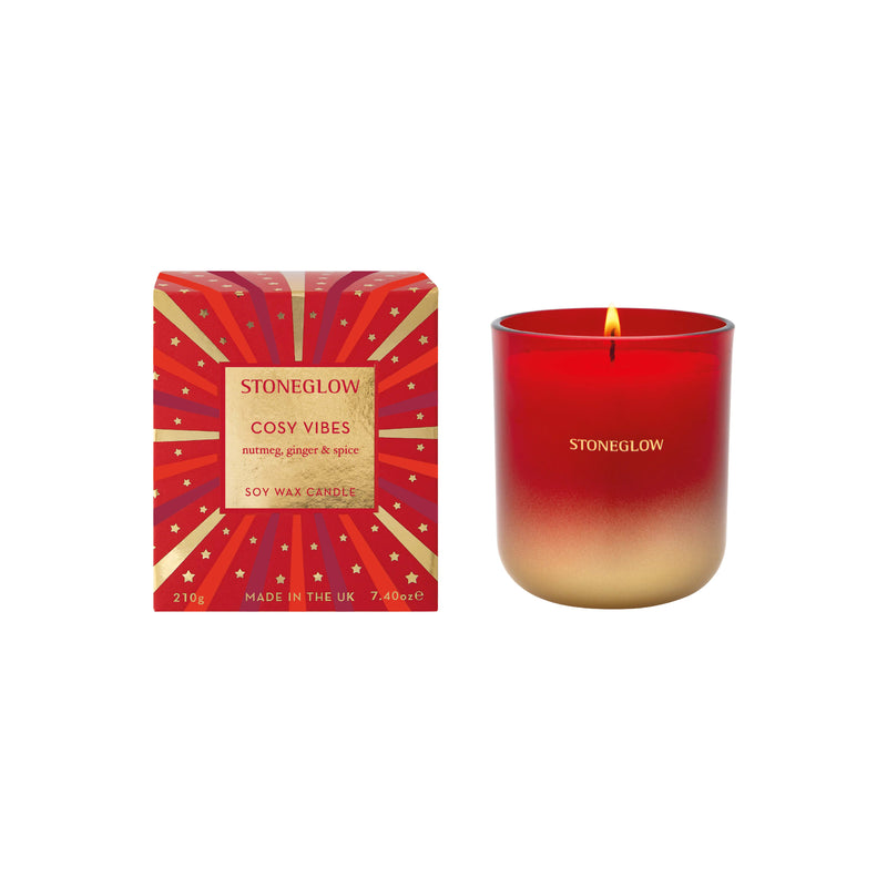 Cosy Vibes Tumbler Candle | Nutmeg, Ginger & Spice | 210g