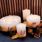 Festive Wishes Pillar Candle | Orange, Cinnamon & Clove