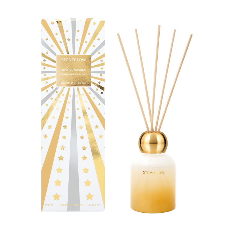 Festive Wishes Reed Diffuser | Orange, Cinnamon & Clove | 120ml