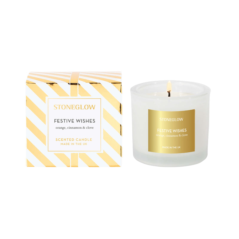Festive Wishes Scented Candle | Orange, Cinnamon & Clove