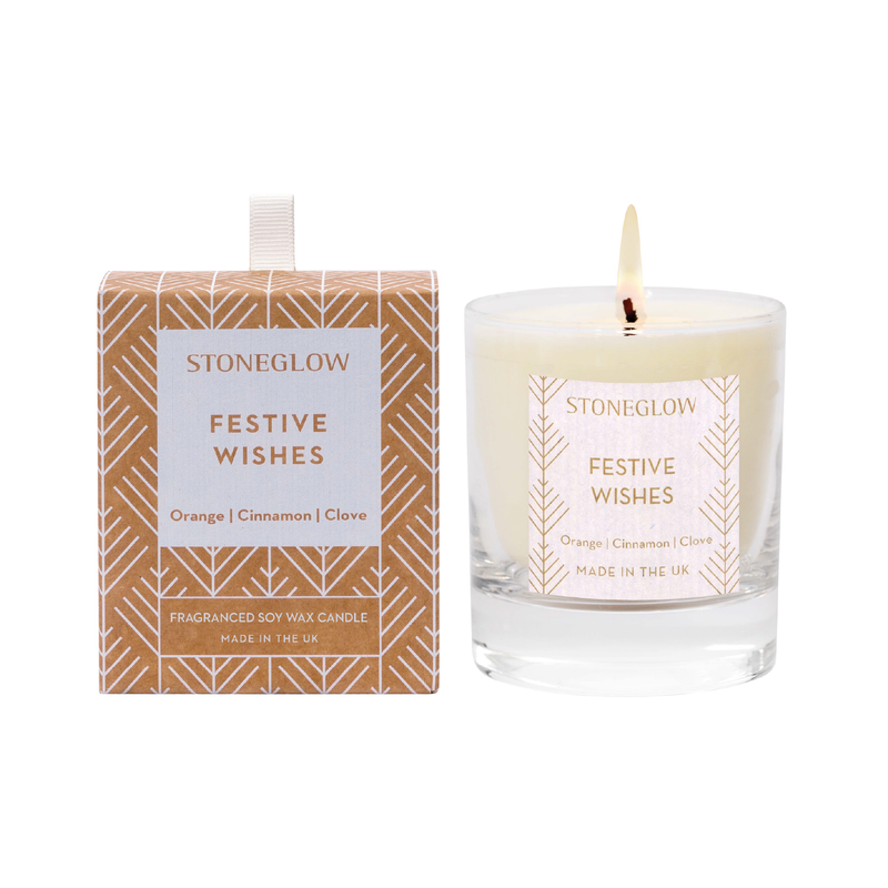 Festive Wishes Tumbler Candle | Orange, Cinnamon & Clove