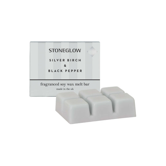 Modern Classics Soy Wax Melt Bar | Silver Birch & Black Pepper | 79g