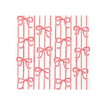 Festive Bow Napkins | Red & White | Set of 20