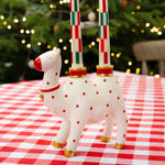 Festive Camel 2-Taper Candle Holder | 20cm