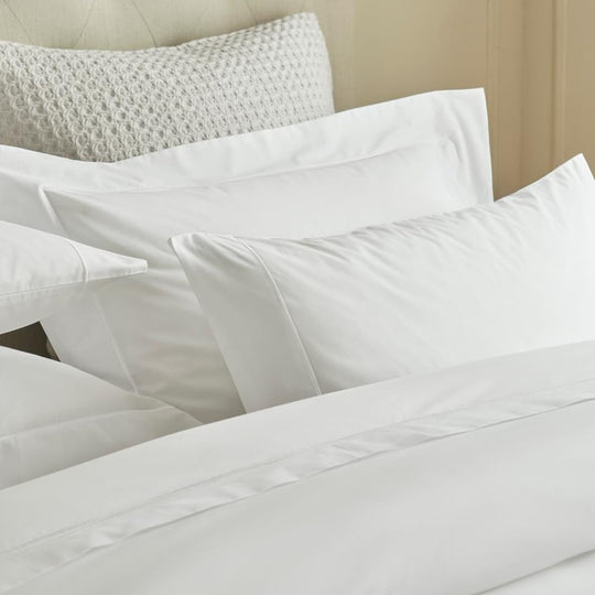 Savile Cord 220 Bed Linen | White