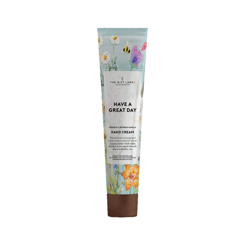 'Have A Great Day' Hand Cream Tube | Kumquat & Bourbon Vanilla | 40ml