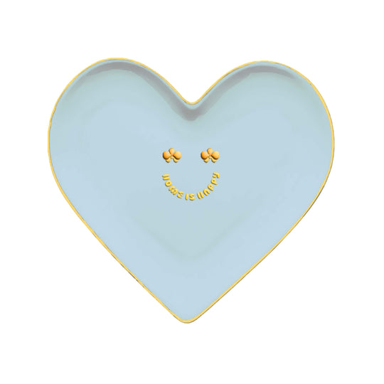 Ceramic 'Home Is Happy' Decorative Heart Plate | Living Collection