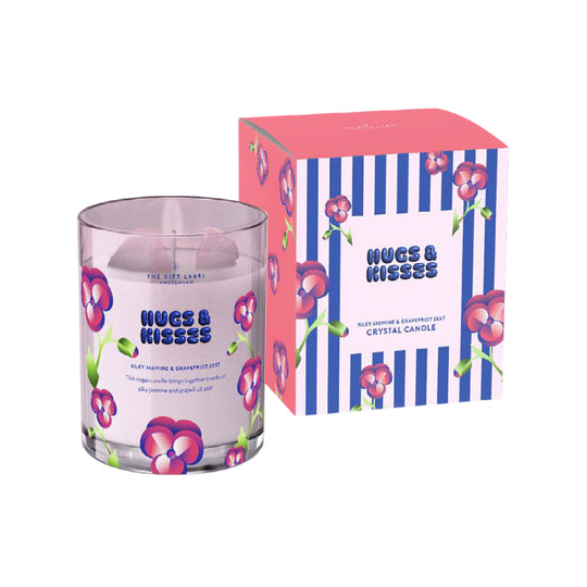 'Hugs & Kisses' Crystal Candle | Gardens of Magic Collection