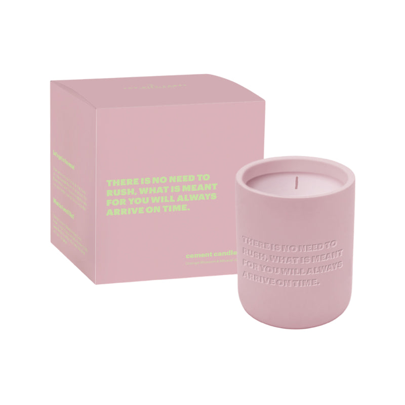 'No Need To Rush' Cement Candle | Studio Collection | 170g