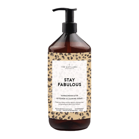 'Stay Fabulous' Kitchen Soap | Sandalwood & Fig | 1000ml