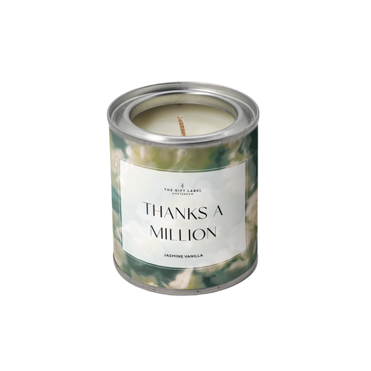 'Thanks A Million' Tin Candle | Jasmine & Vanilla | 90g