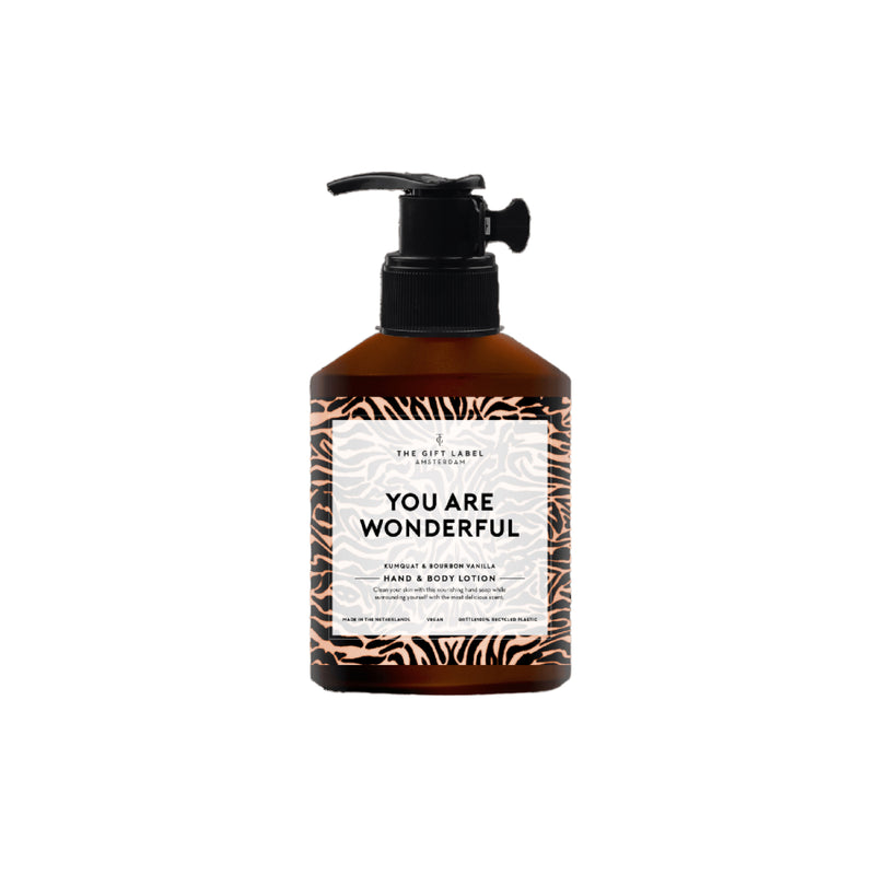 'You Are Wonderful' Hand & Body Lotion | Kumquat & Bourbon Vanilla | 200ml