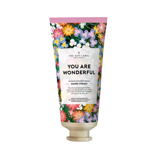 'You Are Wonderful' Hand Cream Tube | Kumquat & Bourbon Vanilla | 40ml