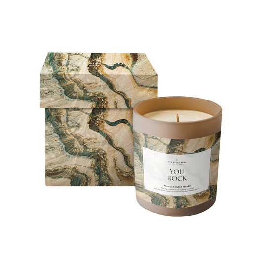 'You Rock' Glass Candle | Pomelo & Black Pepper | 225g
