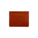 Golf Engraved Leather Card Holder | Brown