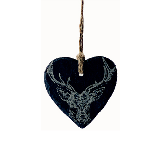 Hanging Stag Decoration | Slate