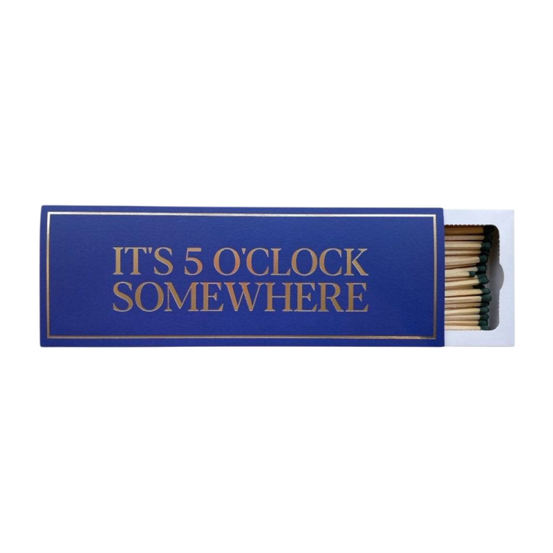 Luxury 'It's Five O'Clock Somewhere' Matchbox | Extra Long