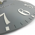 Arabic Wall Clock | Flax Blue | 12"