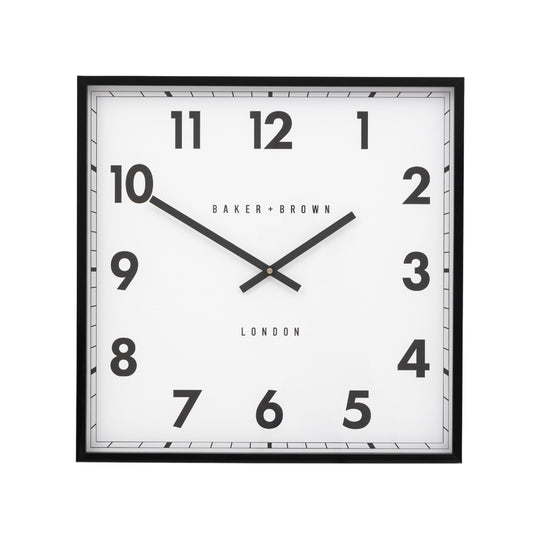 Baker + Brown Buxton Wall Clock | Black
