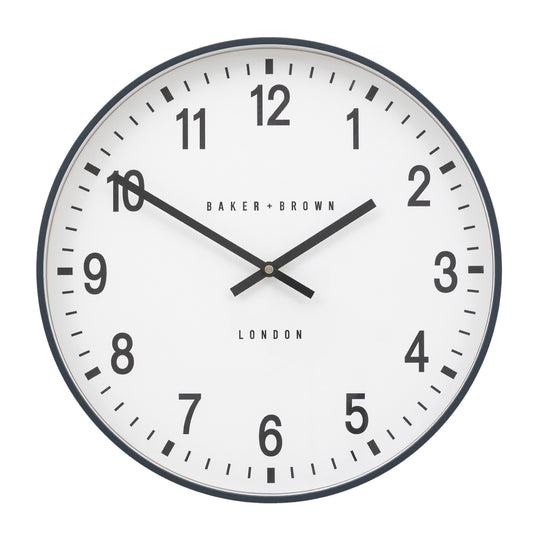 Baker + Brown Cambridge Wall Clock | Grey