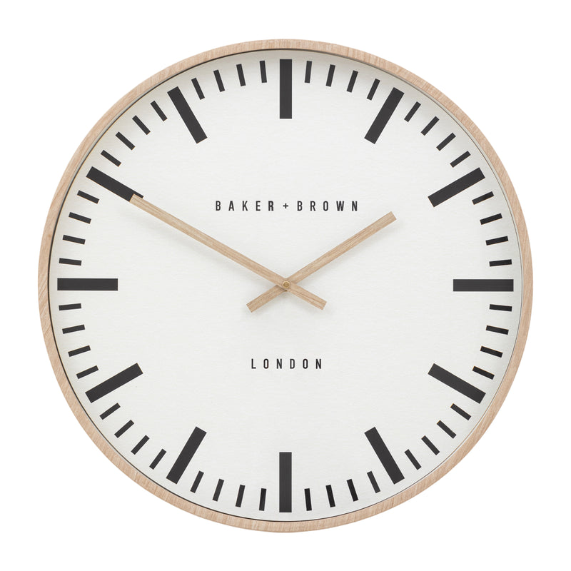 Baker + Brown Longstone Wall Clock | Oak