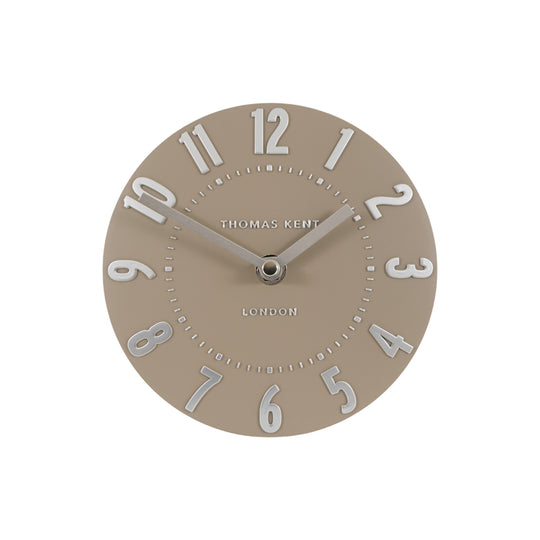 Mulberry Mantel Clock | Mocha | 6”