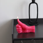 'Thumbs Up' Candle | Pink