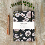 Blanc Floral A5 Lined Notebook | Cocoa