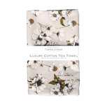 Blanc Floral Tea Towel | Stone