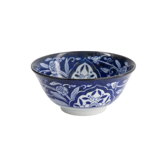 Kawaii Lucky Cat Tayo Bowl | Blue & White | 15cm