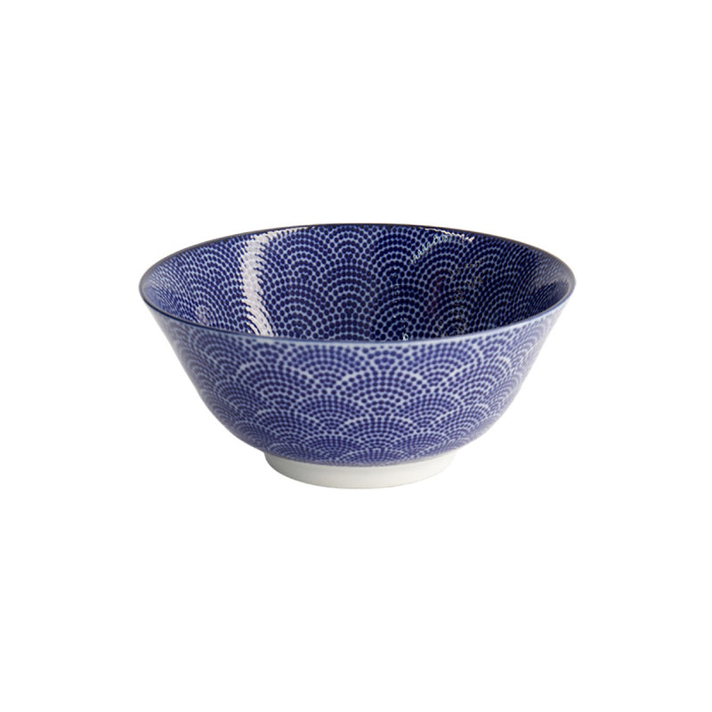 Nippon Dots Tayo Bowl | Blue & White | 15cm