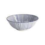 Nippon Lines Ramen Bowl | Blue & White | 21cm