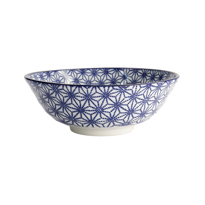Nippon Stars Ramen Bowl | Blue & White | 21cm