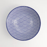 Nippon Waves Ramen Bowl | Blue & White | 21cm