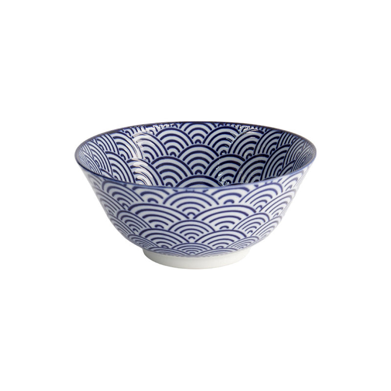 Nippon Waves Tayo Bowl | Blue & White | 15cm
