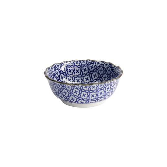 Sashiko Sauce Bowl | Blue & White | 9cm