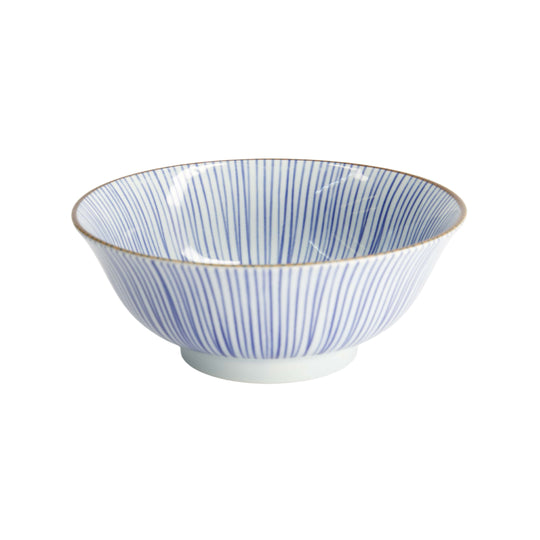 Tokusa Ramen Bowl | Blue & White | 19cm