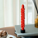 'Congrats' Taper Candle | Orange