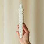 'Congrats' Taper Candle | White