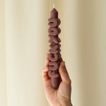 'F*ck You' Taper Candle | Mocha