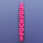 'F*ck You' Taper Candle | Pink
