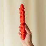 'Hey Sexy!' Taper Candle | Orange