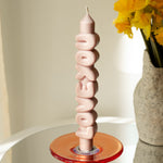 'Love You' Taper Candle | Cream