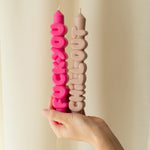 Anger Management Taper Candles | Pink/Cream | Set of 2