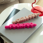 Anger Management Taper Candles | Pink/Cream | Set of 2