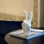 'Peace' Candle | White