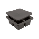 Extra Large Silicone Ice Cube Tray | Charcoal | 4 Cube