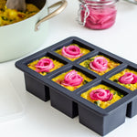 Silicone Cup Cube Freezer Tray | Charcoal | 6 Cube