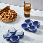 Silicone Sphere Ice Tray | Blue | 4 Sphere